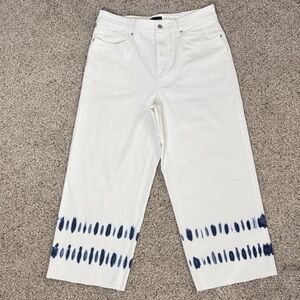 Talbots White High-Rise Cropped Jeans
